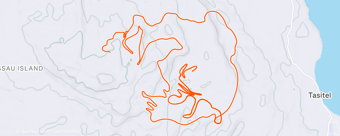 Map of the activity, TrainingPeaks Virtual - A Hilly Day Out