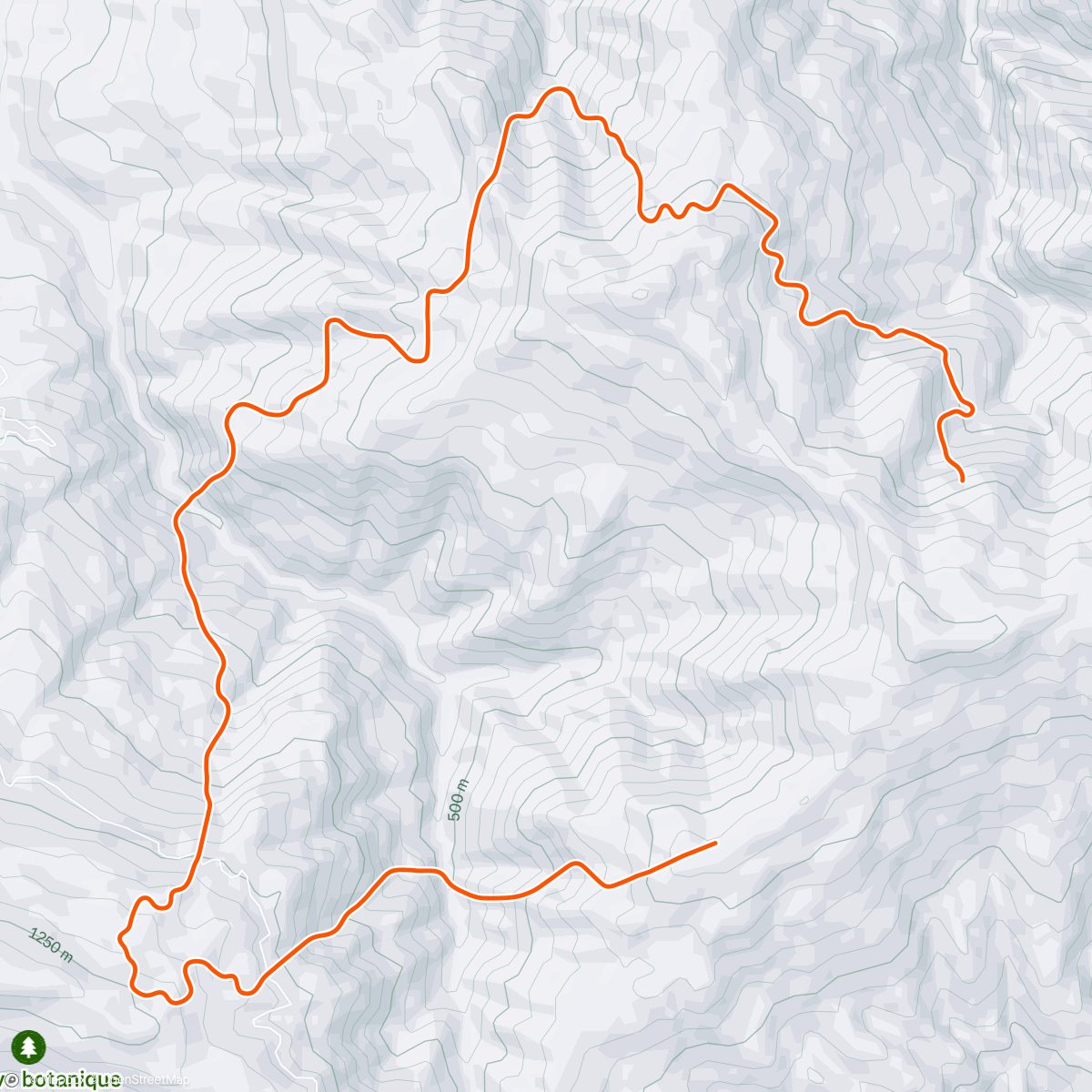 Map of the activity, Zwift - 8. Five Bumps on R.G.V. in France