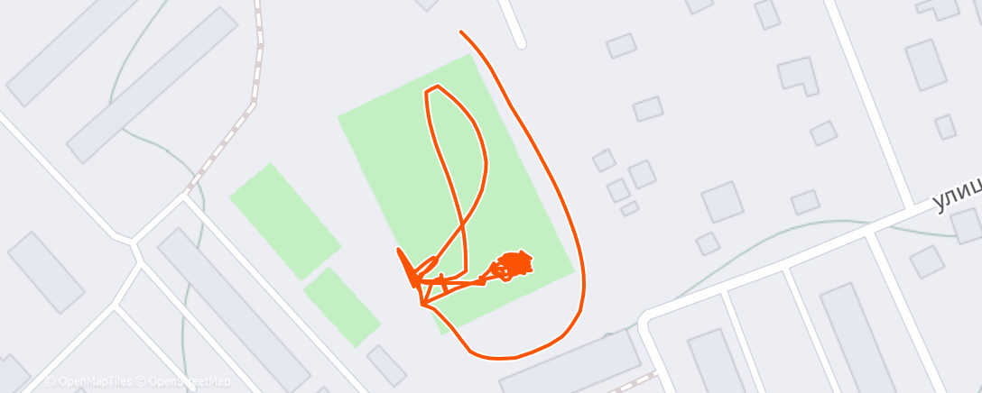 Map of the activity, Evening Ice Skate