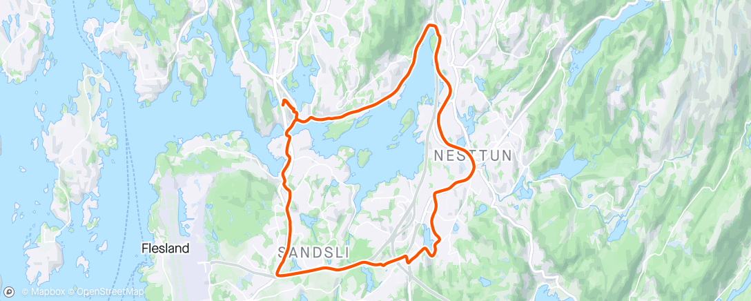 Map of the activity, Runde rundt Nordåsvannet