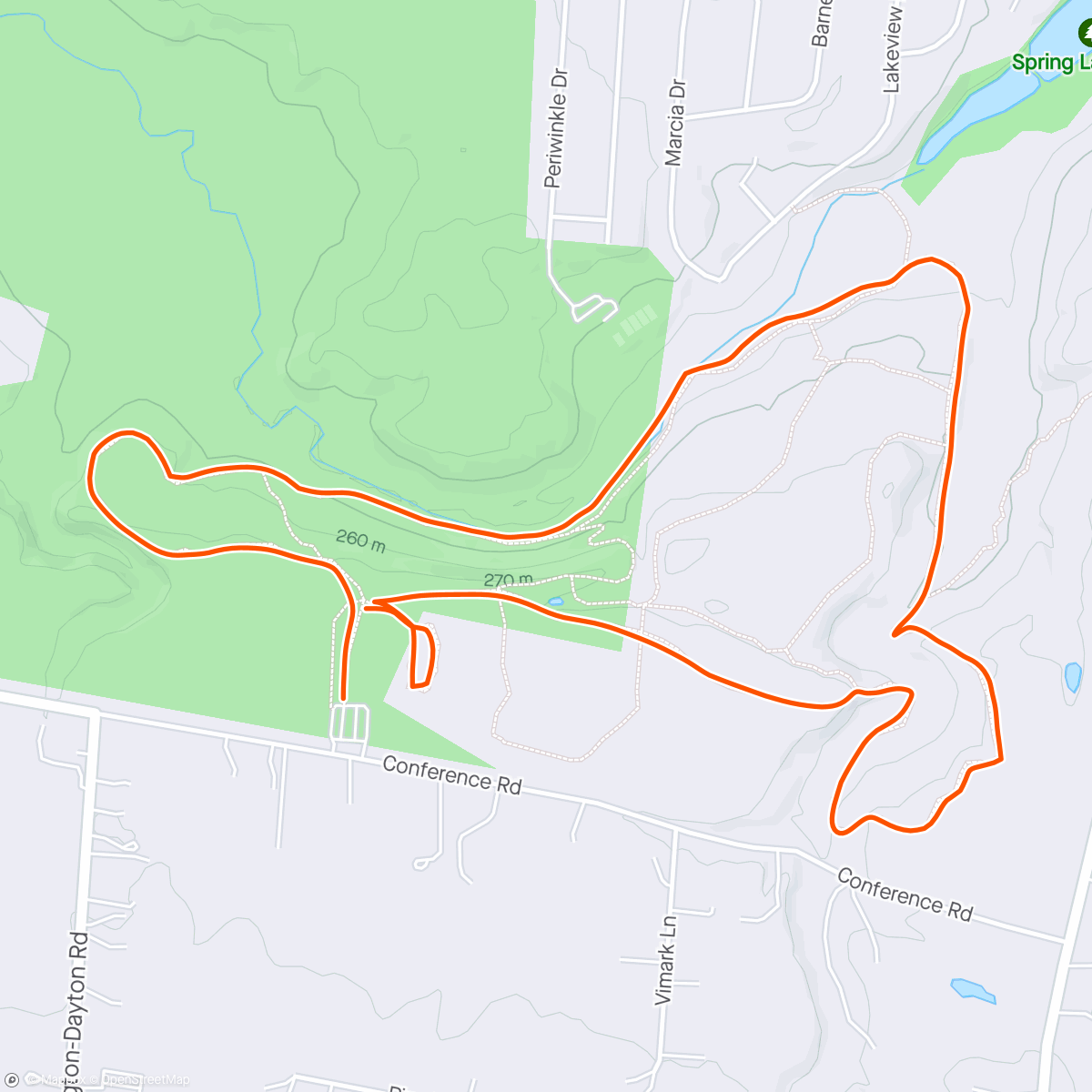 Map of the activity, Trail Sisters part 2