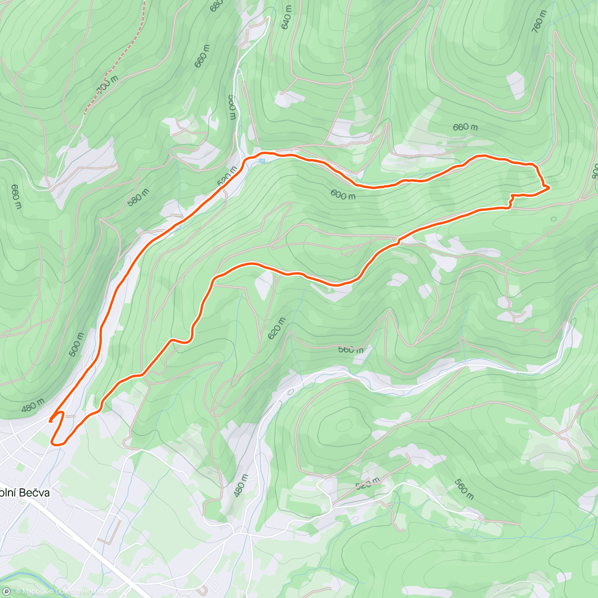 Kaart van de activiteit “Morning Trail Run”