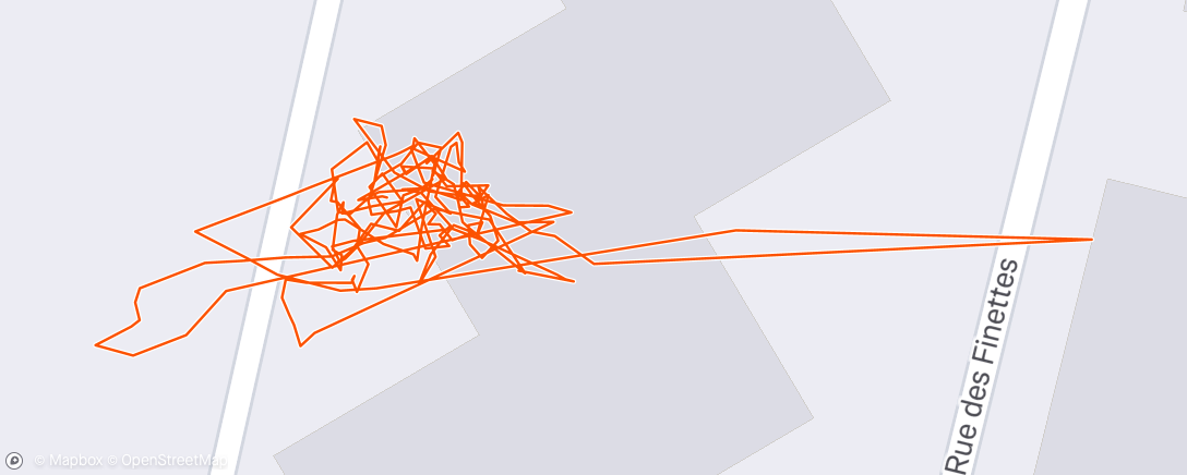 Map of the activity, Afternoon Workout