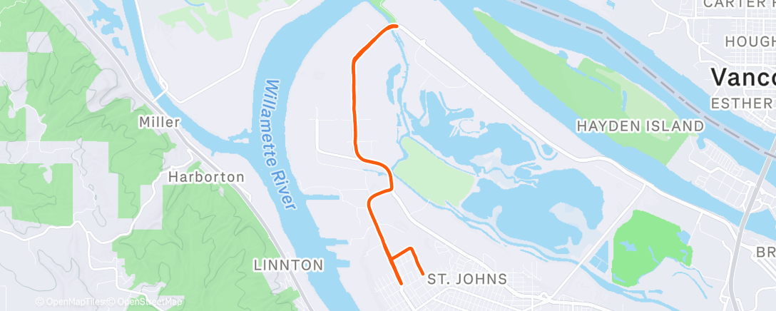 Mapa de la actividad (Lunch Run)