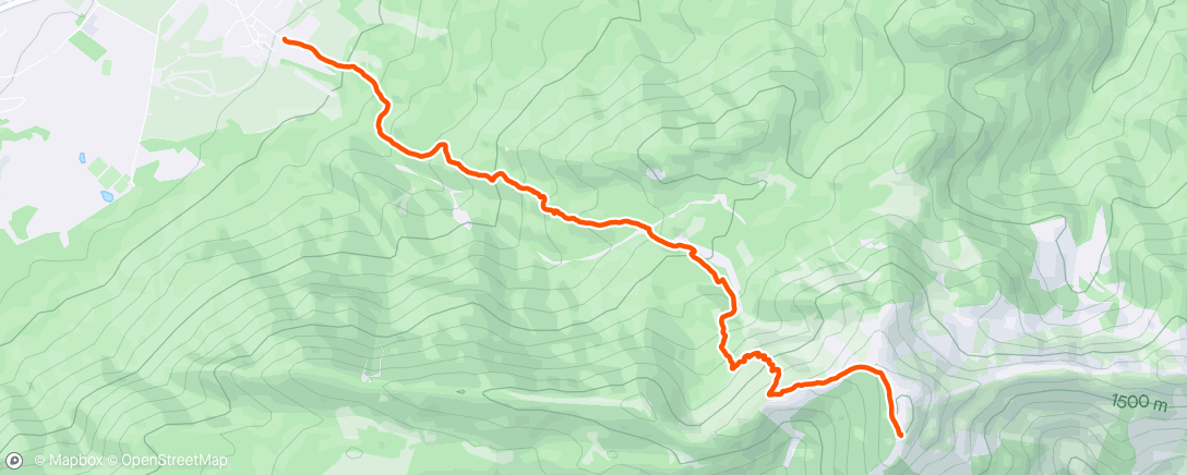 Map of the activity, Lauf am Nachmittag