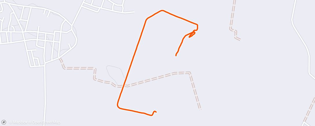 Map of the activity, Afternoon Run