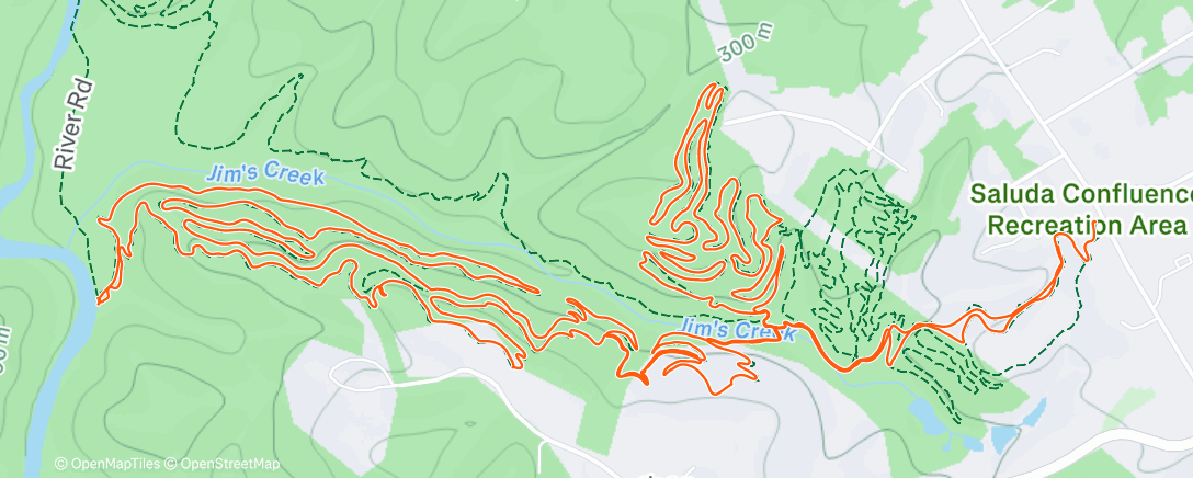 Map of the activity, Afternoon Ride