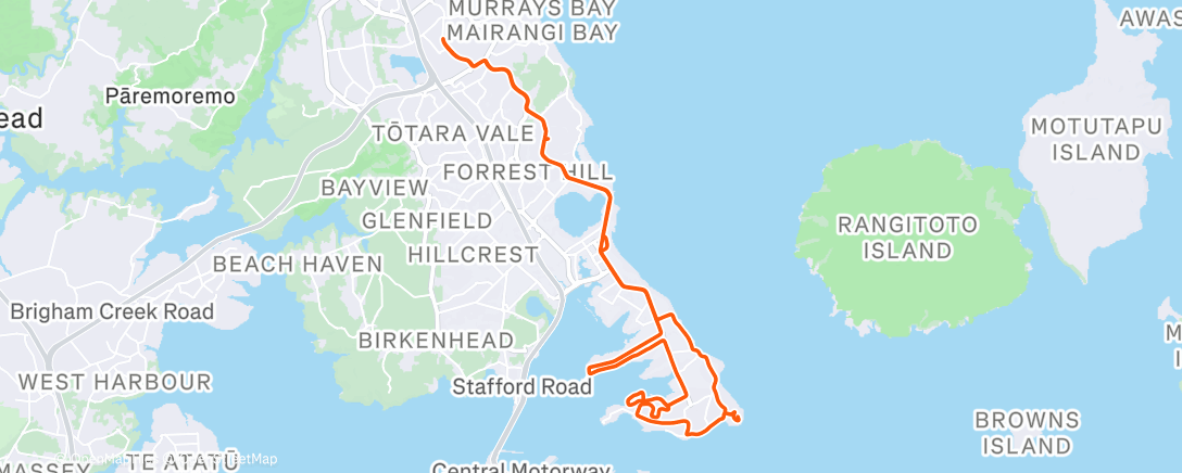 Map of the activity, Morning Ride