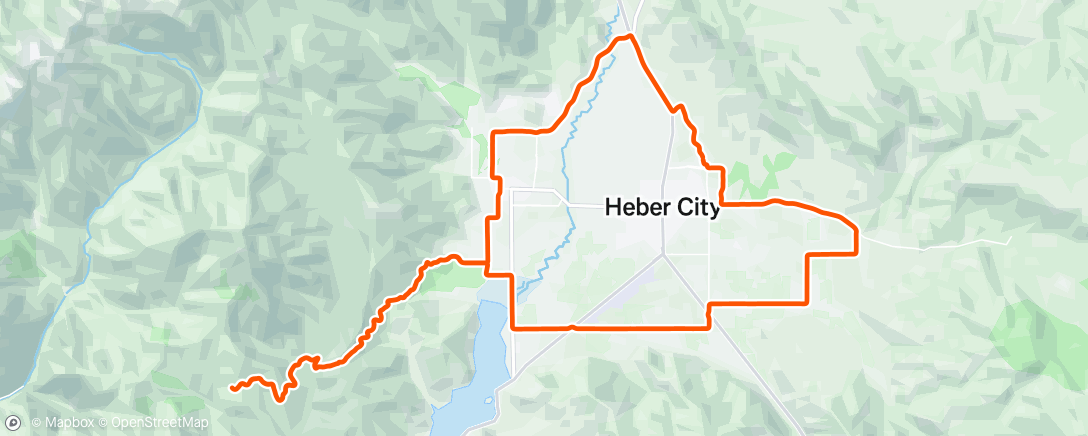 Map of the activity, 🗻 Heber City, Utah