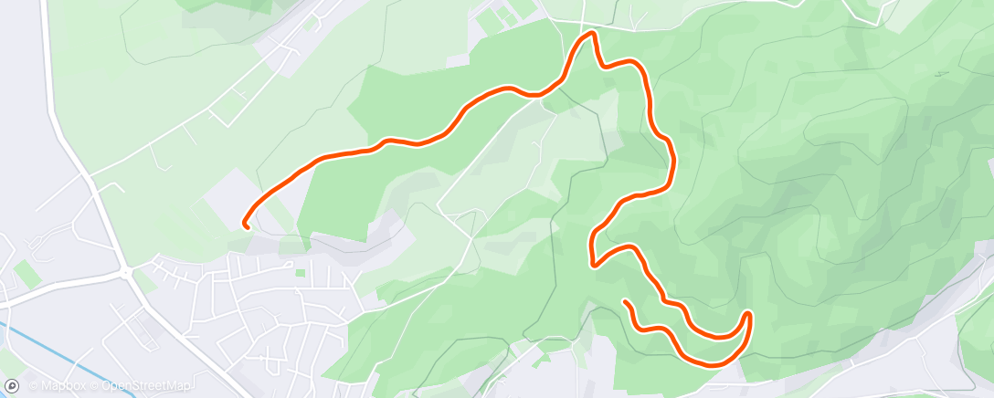 Map of the activity, Lauf am Nachmittag
