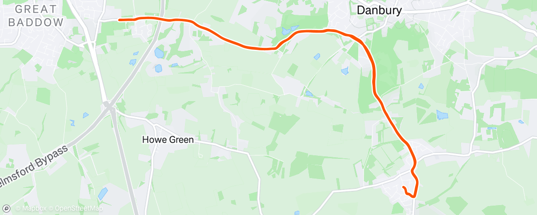 Map of the activity, Morning Gravel Ride