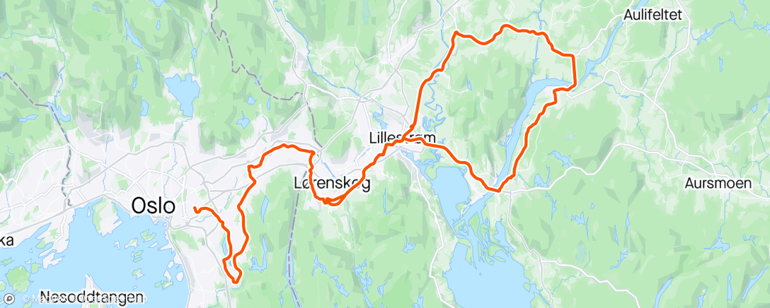 Map of the activity, Sørumsand GP