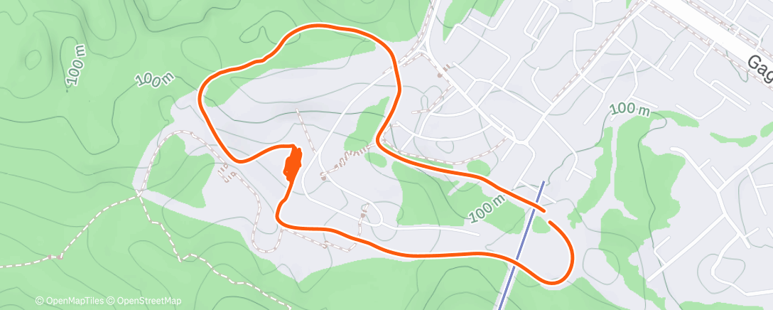 Map of the activity, Северный лыжный заезд (вечер)