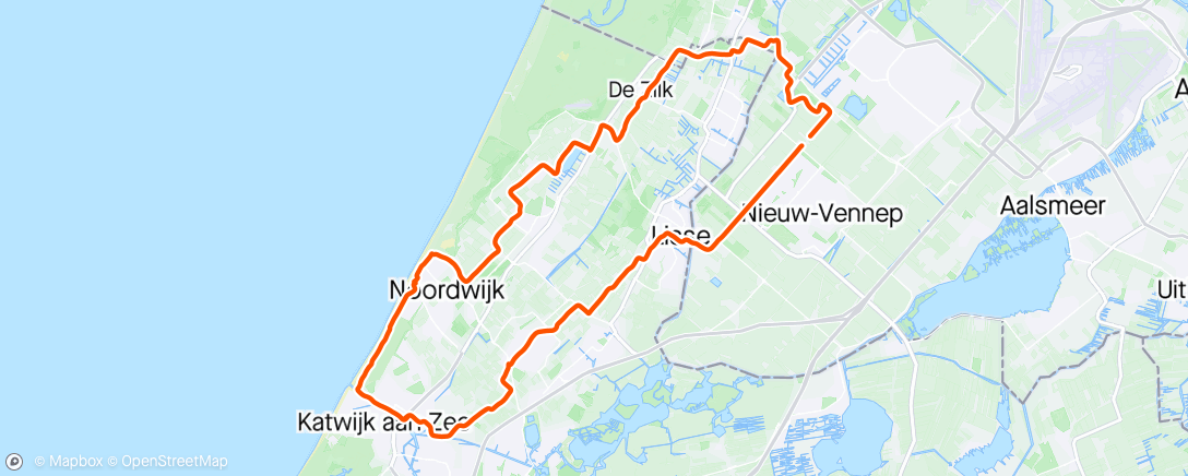 Map of the activity, Nog een fietstocht met het gezin langs de prachtige tulpenvelden en duinlandschappen van Nederland