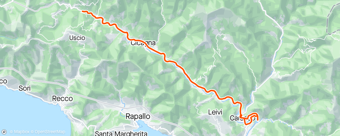 Map of the activity, 18/04/2024 Coreglia Ligure, Liguria, Italy