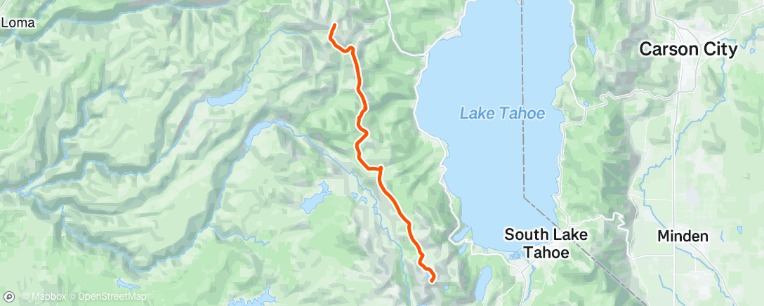 Map of the activity, Morning Hike