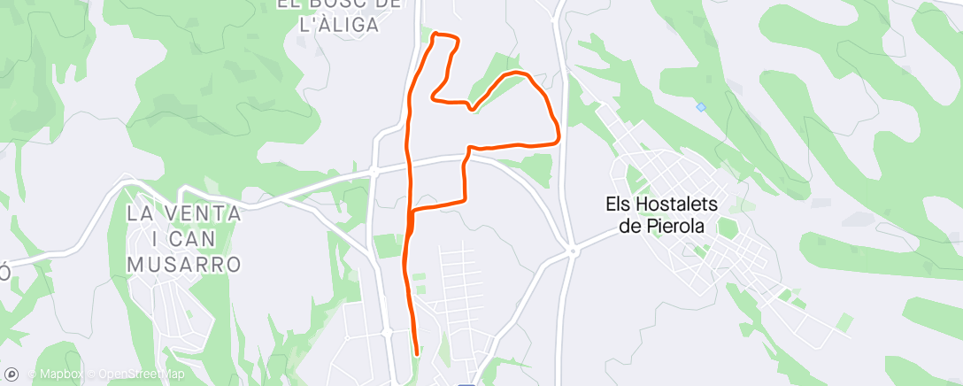 Karte der Aktivität „Caminata de mañana”