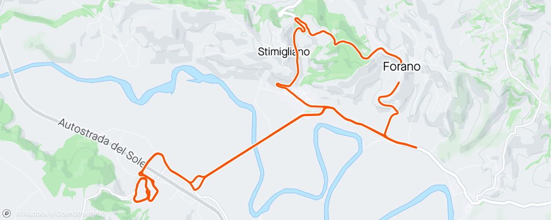 Map of the activity, Giovanissimi Ride