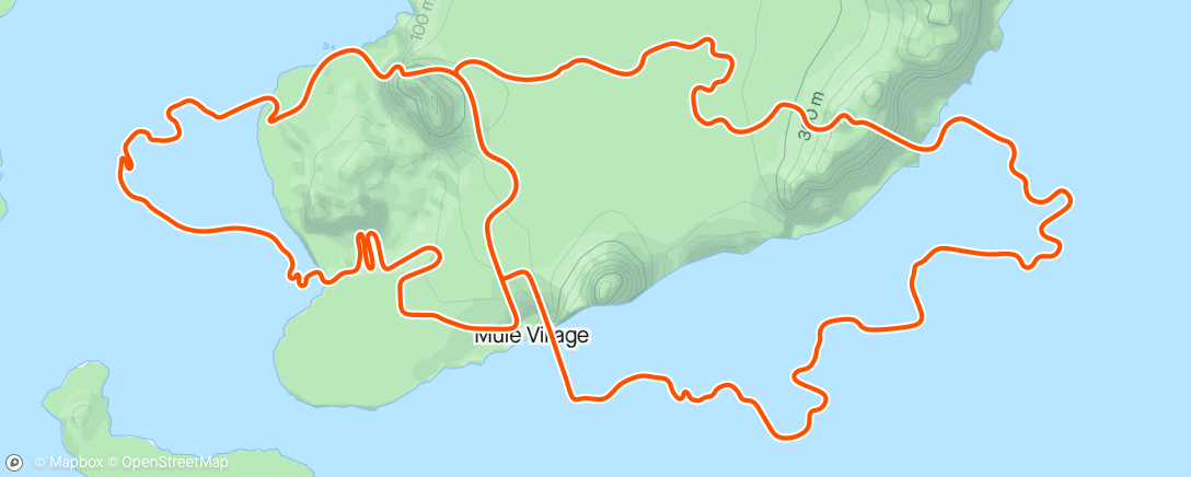 Mapa da atividade, Zwift - Easy Endurance in Watopia