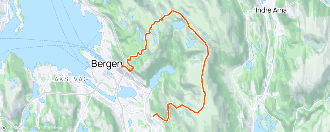 Mapa de la actividad, 🌥 Over Vidden med Øystein 🏃‍♂️🏃‍♂️