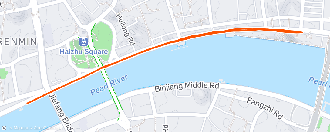 Map of the activity, Lunch Run