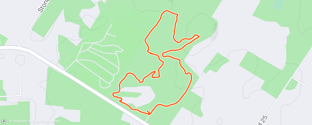 Map of the activity, MTB at Sawmill - pretty rusty
