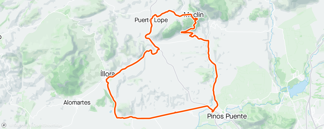 Map of the activity, Kuota’s Team. Moclineando 😅