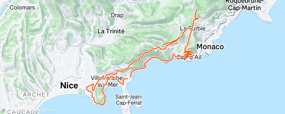 Mapa de la actividad (Morning Ride)