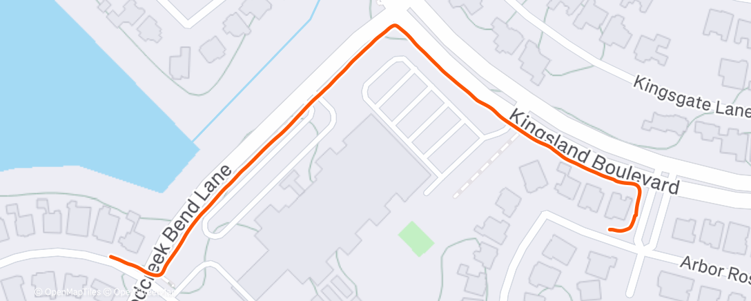 Map of the activity, Morning Walk