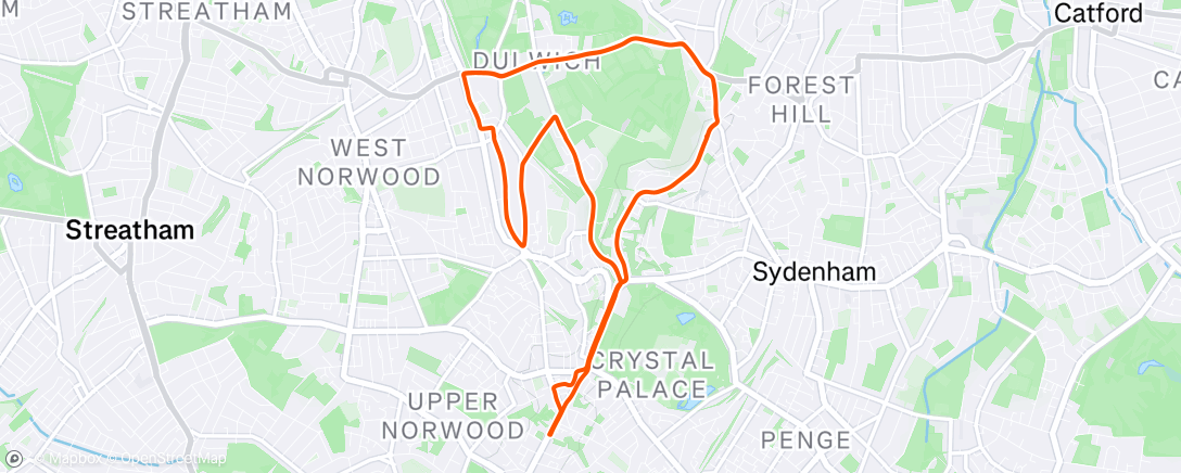 Map of the activity, Afternoon Ride