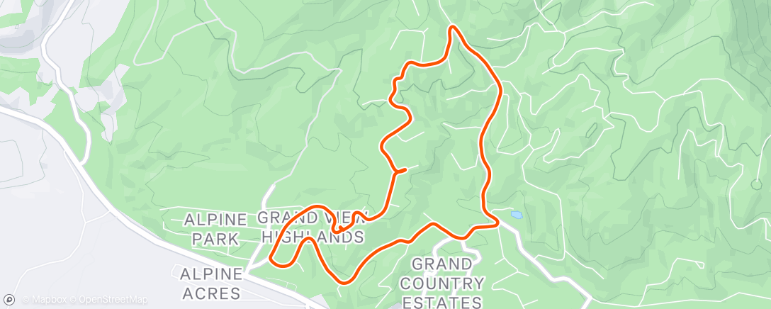 Map of the activity, Afternoon Walk