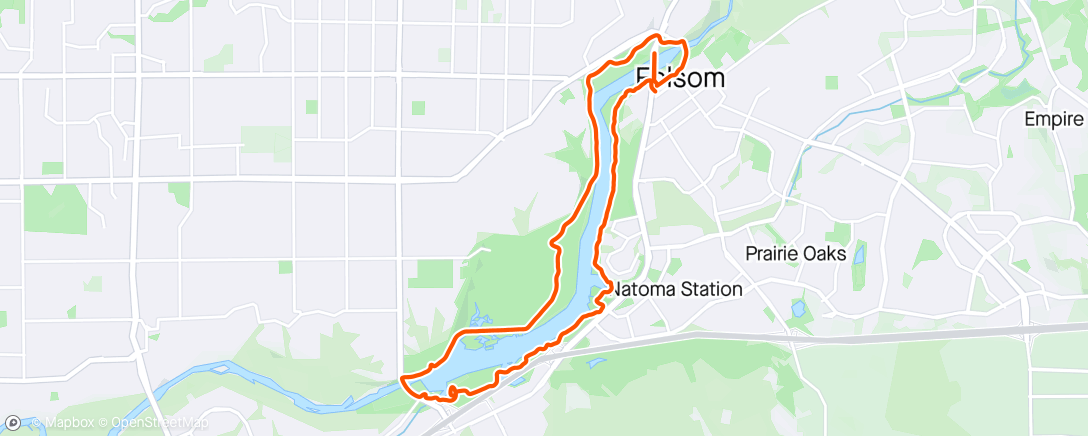 Map of the activity, Second half picked it up low 7’s. Healthy run and great hangout time afterwards. :)