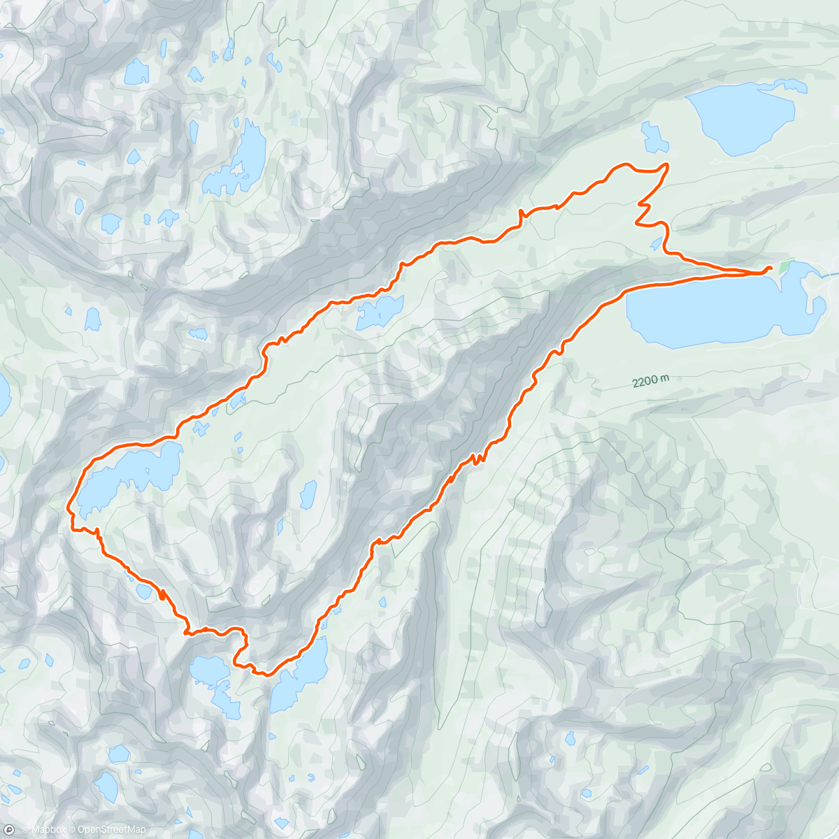 Map of the activity, Morning Trail Run