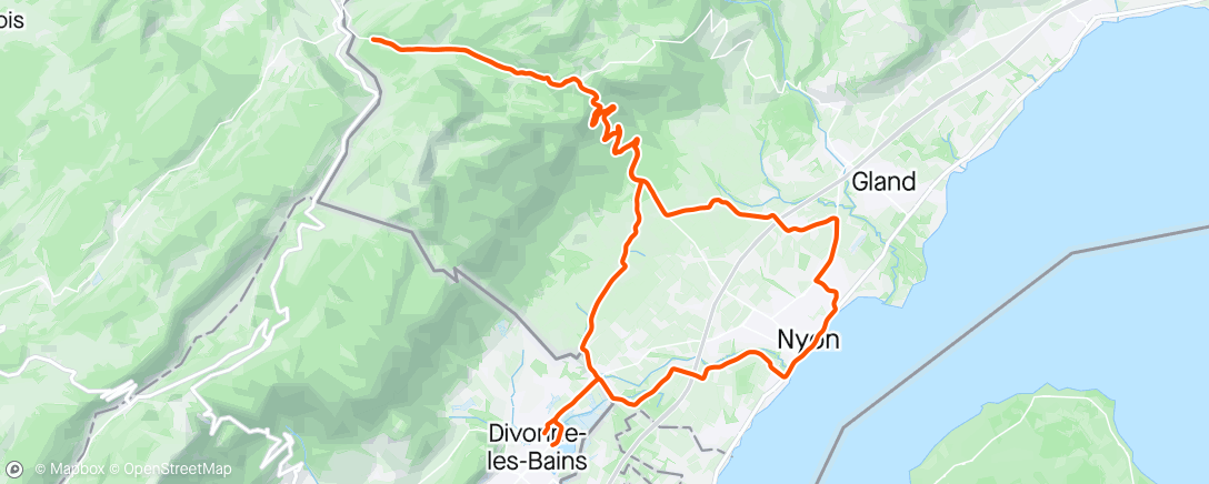 Карта физической активности (Sortie vélo dans l'après-midi)