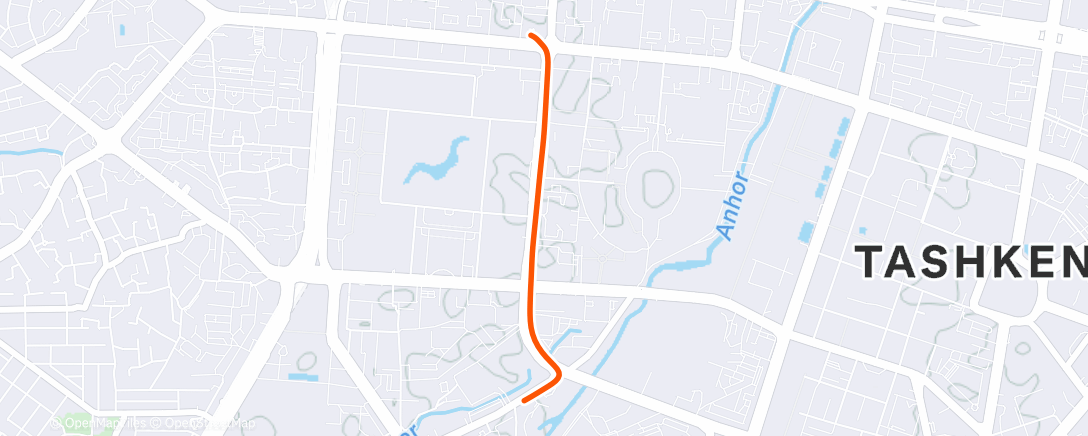 Карта физической активности (Вечерний велозаезд)