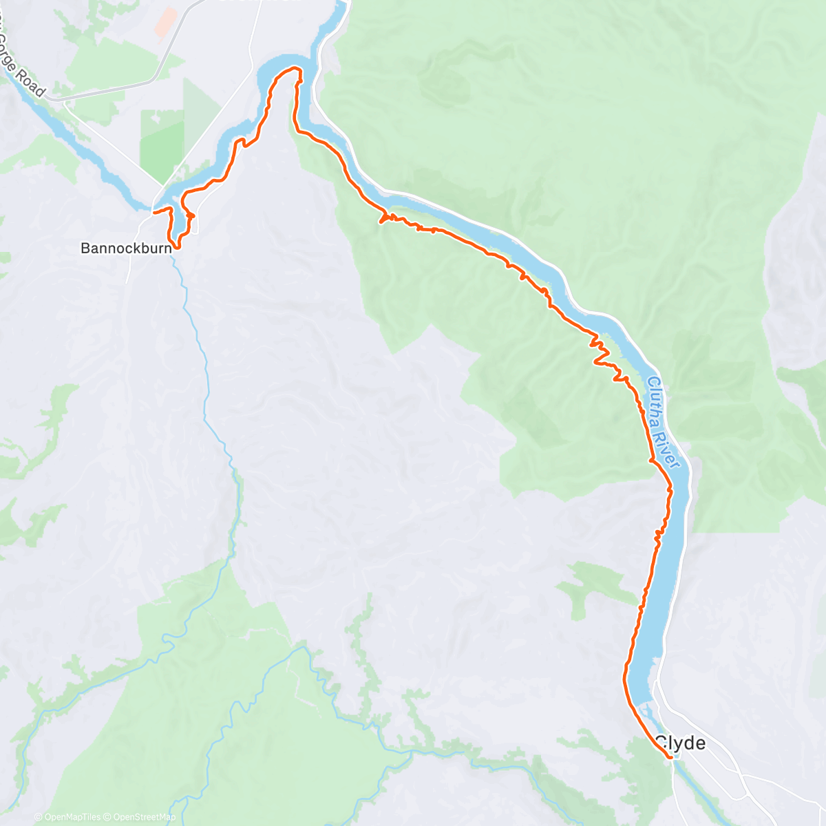 Map of the activity, ROUVY - Dunstan Cycle Trail Pt2 ~ New Zealand