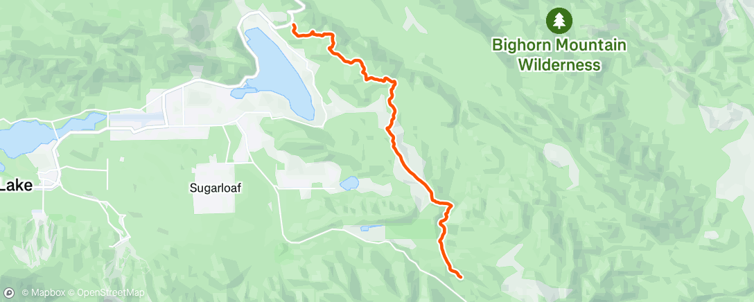 Map of the activity, PCT day 13 (part 2)