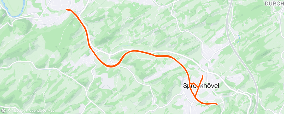 Map of the activity, Spazierfahrt zum Eisessen nach Sprockhövel