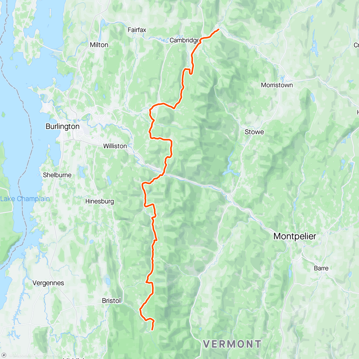 Map of the activity, To the rail trail