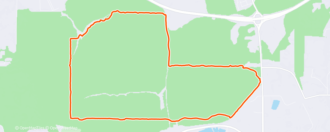 Map of the activity, Трейлраннинг (после обеда)