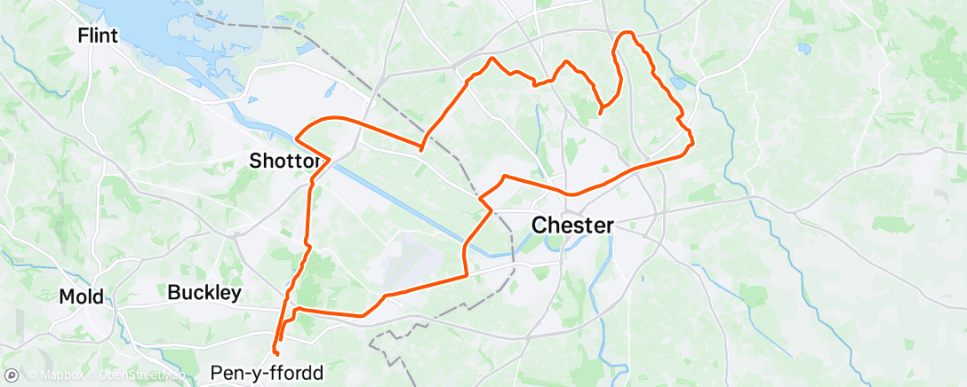 Map of the activity, Morning Ride