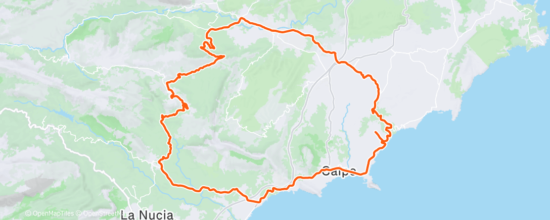 Карта физической активности (Morning Ride)