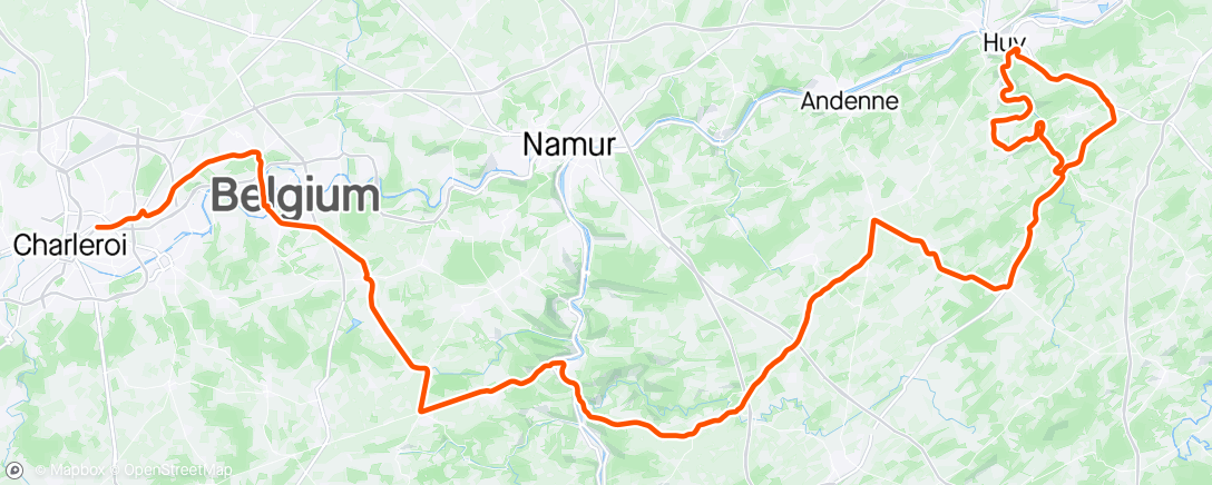 Map of the activity, Arctic Race of Wallonie