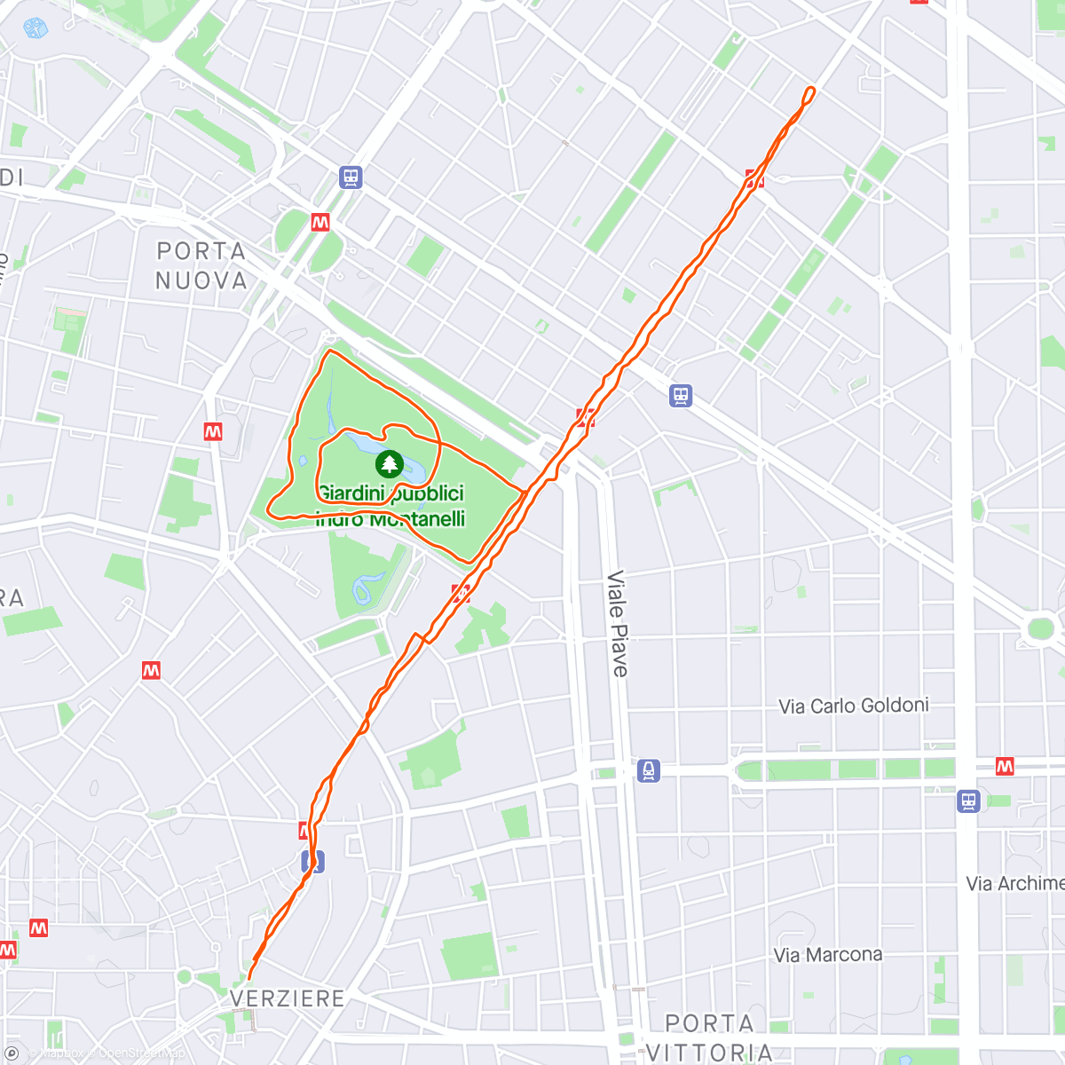 Map of the activity, Buongiorno Milano