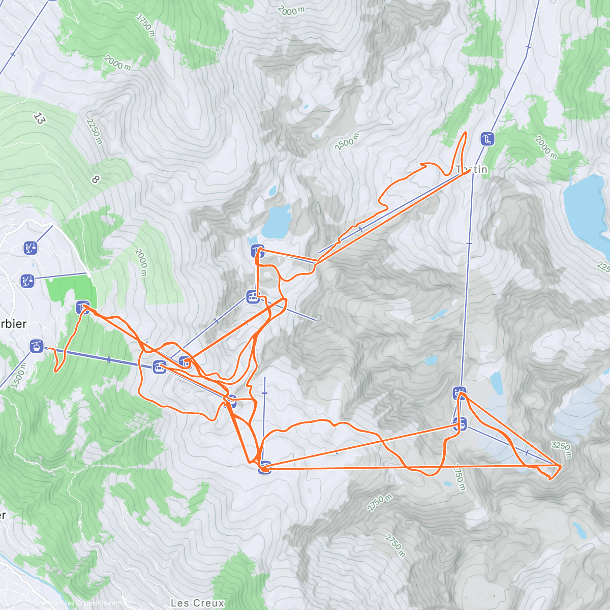 Map of the activity, Verbier 4 vallées 🤩