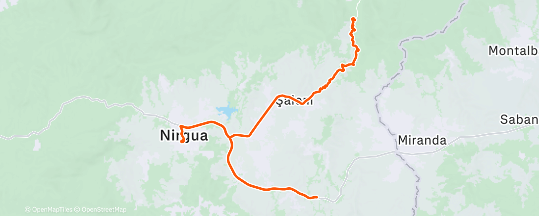 Map of the activity, Morning Ride