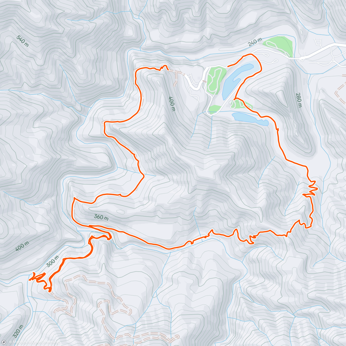 アクティビティ「Arroyo Seco Gorge」の地図