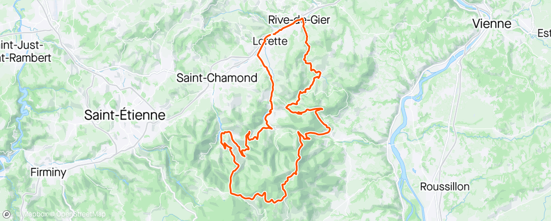 Map of the activity, Snow ride ❄️