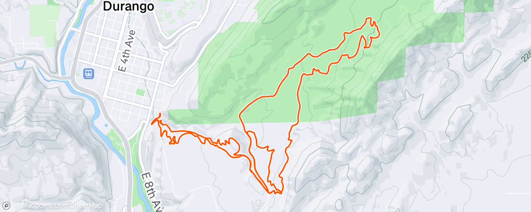 Map of the activity, Afternoon Mountain Bike Ride