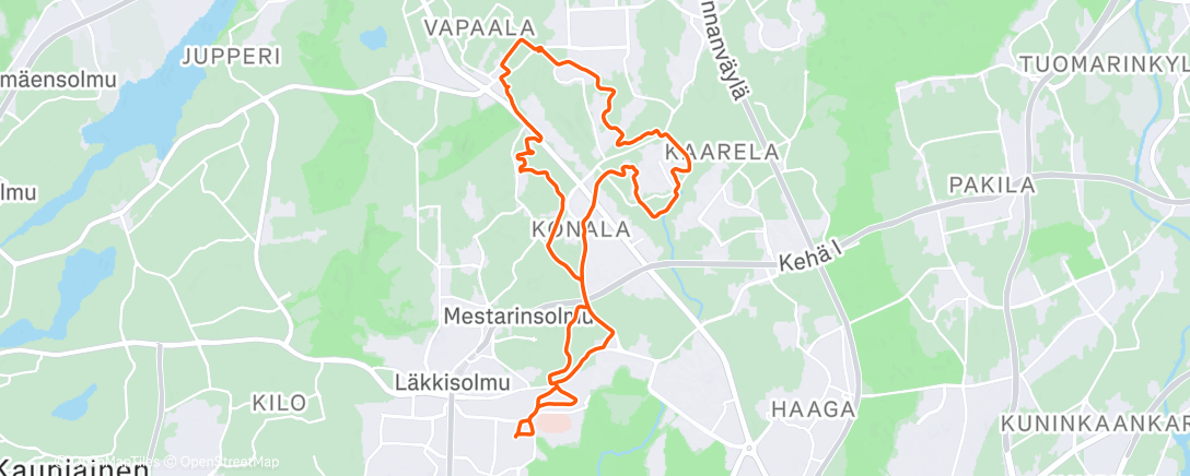 Map of the activity, Rajatorppa